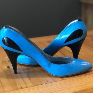 Sky blue heels